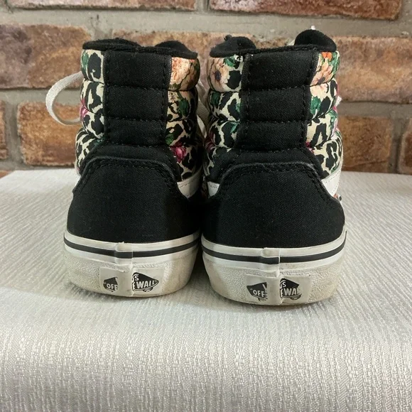 VANS-OFF-THE-WALL Youth Floral Hi-Top Shoes - Picture 4 of 14
